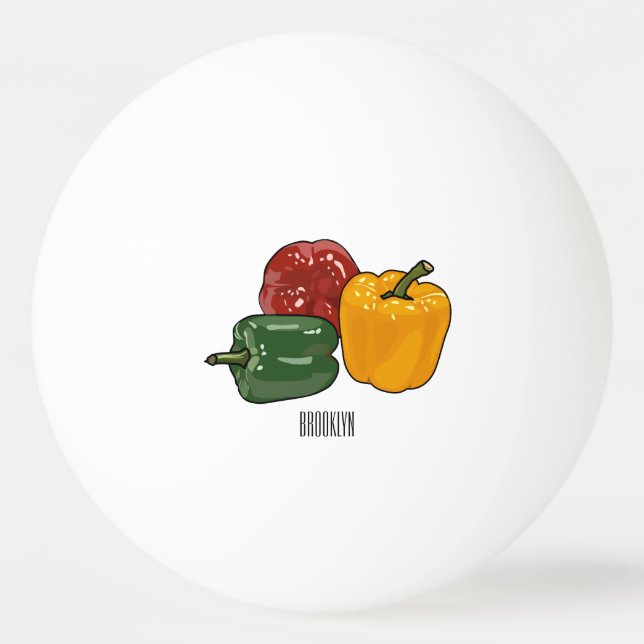 Bolinha De Ping Pong Imagem de desenho em Capsicum (Frente)