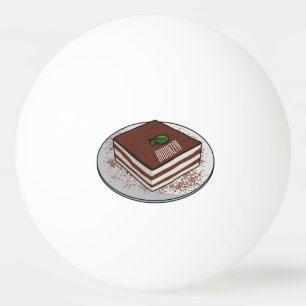 Bolinha De Ping Pong Imagem do desenho do bolo Tiramisu