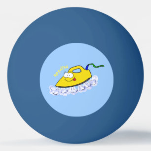 Bolinha De Ping Pong Imagem engraçada da lavanderia de ferro
