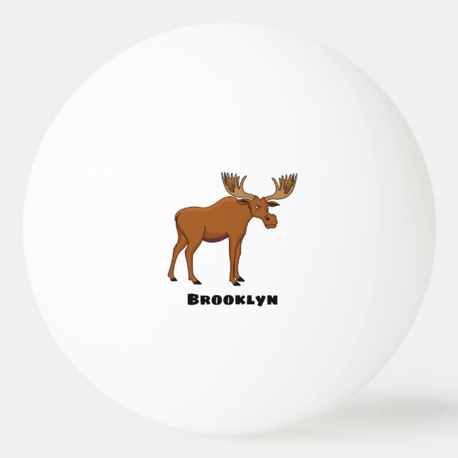 Bolinha De Ping Pong Imagem engraçada de desenho animado (Frente)