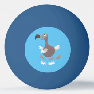 Bolinha De Ping Pong Imagem engraçada de desenho animado de pássaro dod