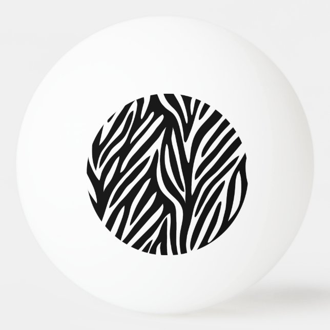 BOLINHA DE PING PONG IMPRESSÃO DA ZEBRA (Frente)