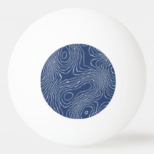 Bolinha De Ping Pong Impressão Orgânico Topográfico da Linha da Terra.