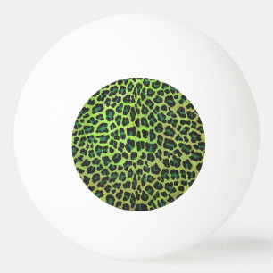 Bolinha De Ping Pong Impressão preto e verde do leopardo
