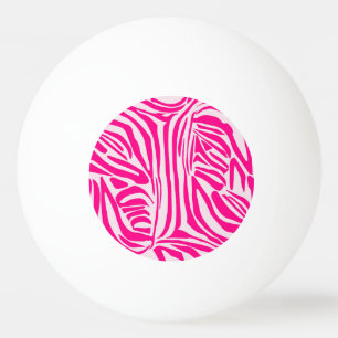 Bolinha De Ping Pong Impressão zebra rosa