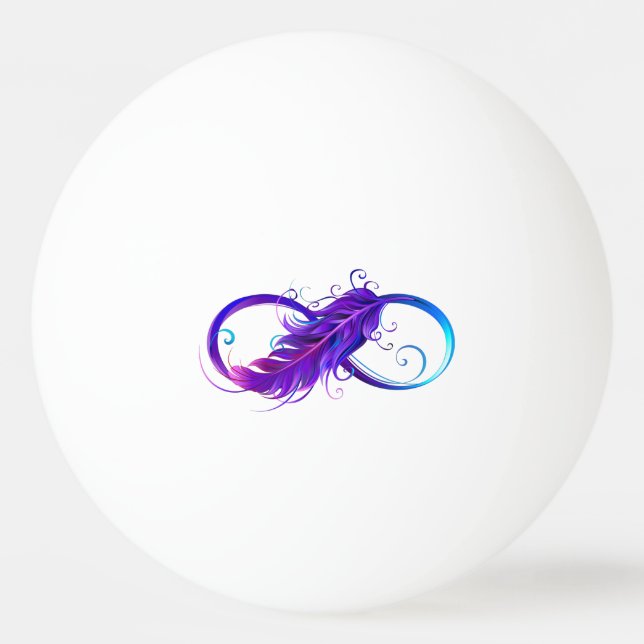Bolinha De Ping Pong Infinity with Purple Feather (Frente)