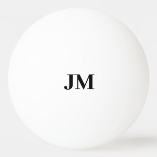 Bolinha De Ping Pong Iniciais Personalizados Clássicos do Monograma Mod