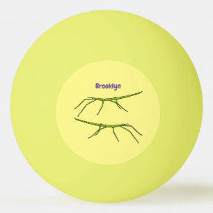 Bolinha De Ping Pong Insetos verdes e bonitos com desenhos animados ros