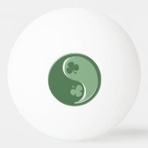 Bolinha De Ping Pong Irish Shamrocks Yin Yang e Sapo
