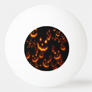 Bolinha De Ping Pong Jack O' Lantern GlowFaces