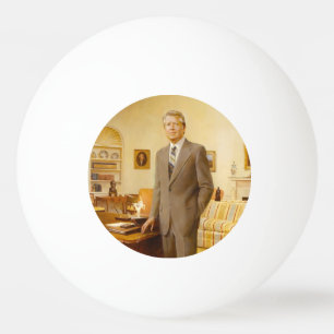 Bolinha De Ping Pong James Carter White House Retrato Presidencial