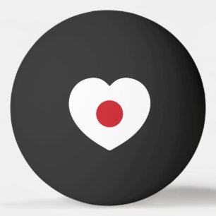 Bolinha De Ping Pong Japão Sinalizador Japonês Heart