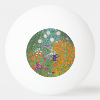 Bolinha De Ping Pong Jardim Flor por Gustav Klimt