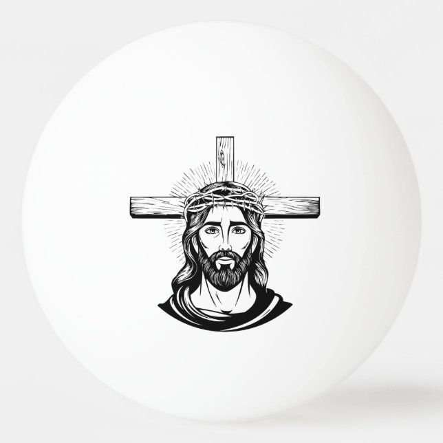 Bolinha De Ping Pong Jesus Christ (Frente)