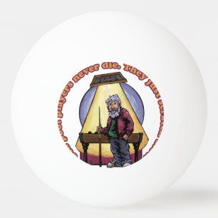 Bolinha De Ping Pong Jogadores idosos da piscina