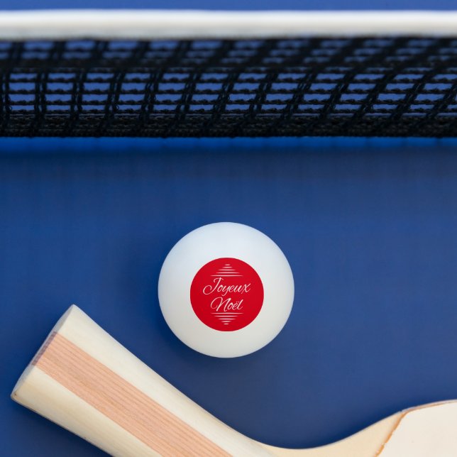 Bolinha De Ping Pong Joyeux Noel - French Xmas wishes (Mesa)