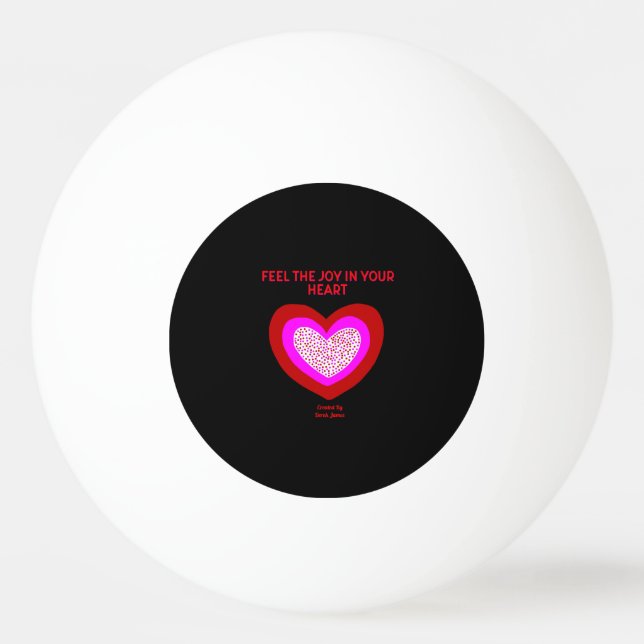Bolinha De Ping Pong Joyful Heart Ping Pong Ball (Frente)
