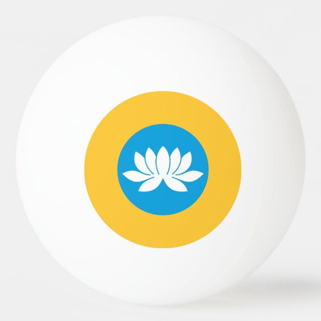 Bolinha De Ping Pong Kalmykia Flag (Frente)