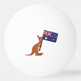 Bolinha De Ping Pong kangaroo australia flag