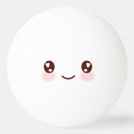 Bolinha De Ping Pong Kawaii Cute Engraçado. Emoji. Emoticon.