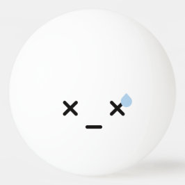 Bolinha De Ping Pong Kawaii Cute Engraçado. Emoji. Emoticon.