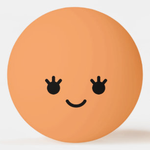 Bolinha De Ping Pong Kawaii Cute Engraçado. Emoji. Emoticon.