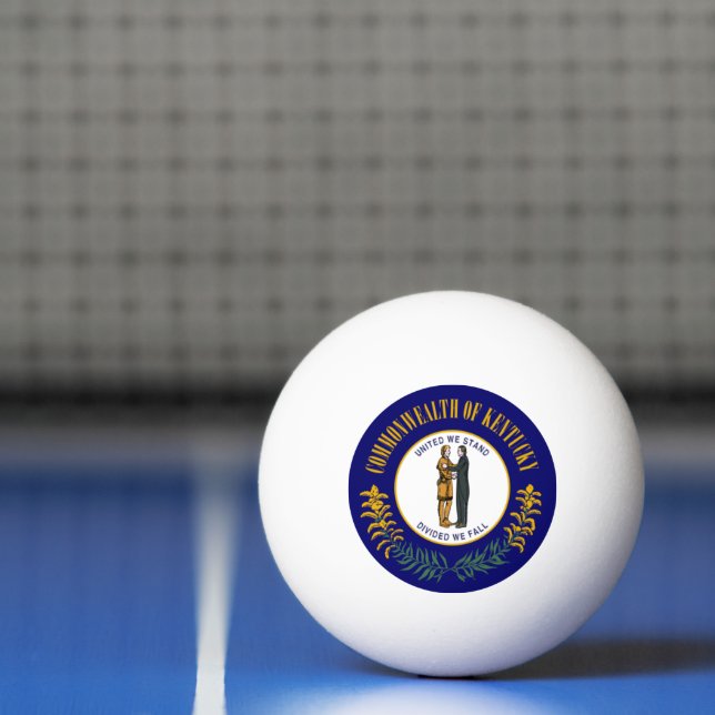 Bolinha De Ping Pong Kentucky: Bandeira do Estado dos EUA da Comunidade (Líquido)