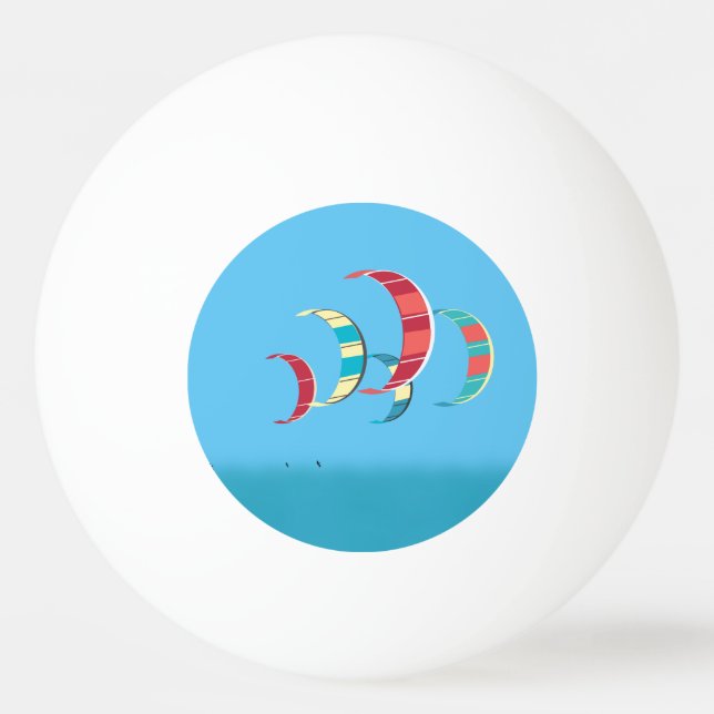 Bolinha De Ping Pong Kite Surfing Themed (Frente)