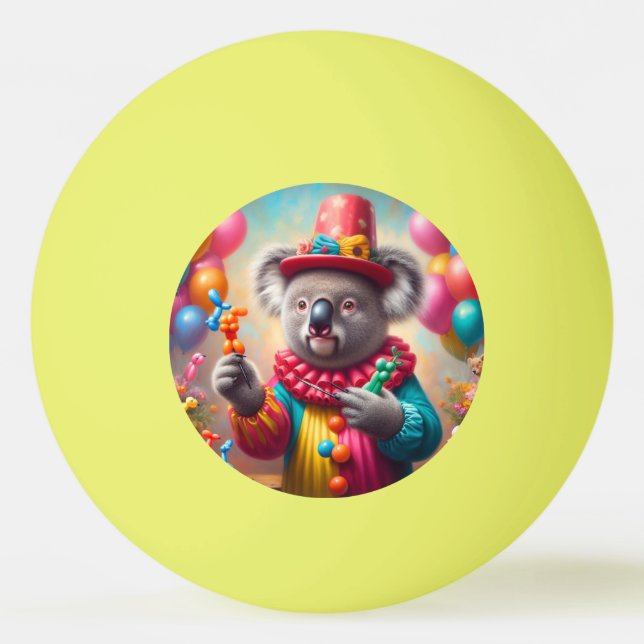 Bolinha De Ping Pong Koala Clown (Frente)