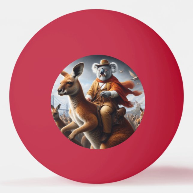 Bolinha De Ping Pong Koala Kangaroo Rider (Frente)