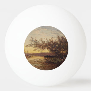 Bolinha De Ping Pong La Camargue, Coucher De Soleil - Félix Ziem