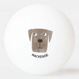 Bolinha De Ping Pong Labrador Retriever Dog Personalizado