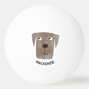 Bolinha De Ping Pong Labrador Retriever Dog Personalizado