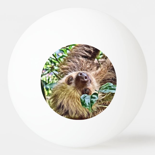 Bolinha De Ping Pong Lama pintada (Frente)