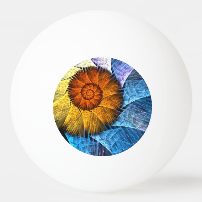 Bolinha De Ping Pong Laranja Amarelo Amarelo Abstrato (Frente)