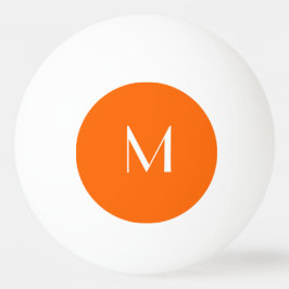 Bolinha De Ping Pong laranja neon - monograma