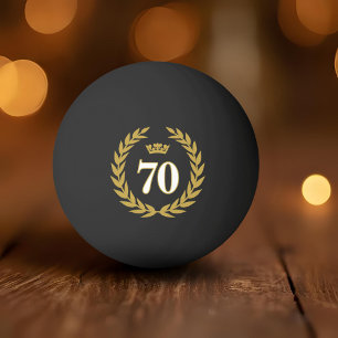Bolinha De Ping Pong Laurel Wreath and Crown 70 Birthday