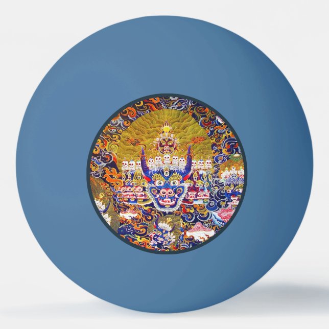 Bolinha De Ping Pong Legal deus mandala thangka Yamantaka (Frente)