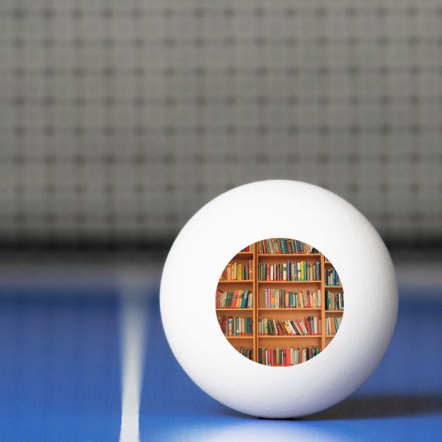 Bolinha De Ping Pong Leitura do worm da biblioteca de livros da estante (Líquido)
