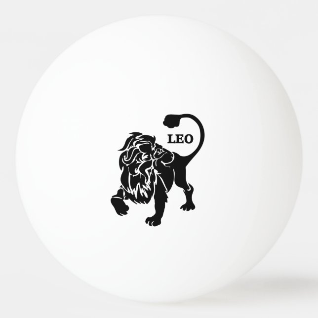 Bolinha De Ping Pong Leo Lion Zodiac (Verso)