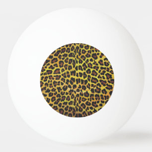 Bolinha De Ping Pong Leopardo Brown e impressão amarelo