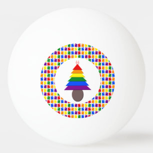 Bolinha De Ping Pong Lésbicas Árvore de Natal Rainbow e Presentes