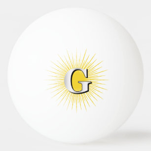 Bolinha De Ping Pong Letra G - símbolo maçónico