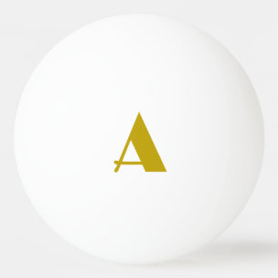 Bolinha De Ping Pong Letra inicial simples monograma personalizado a co