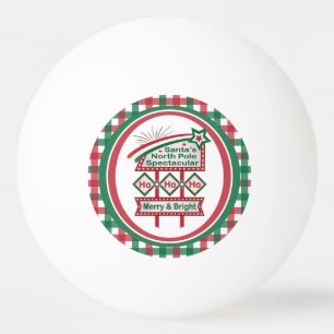 Bolinha De Ping Pong Letreiro retrovisor dos papais noeis - Feliz de hu