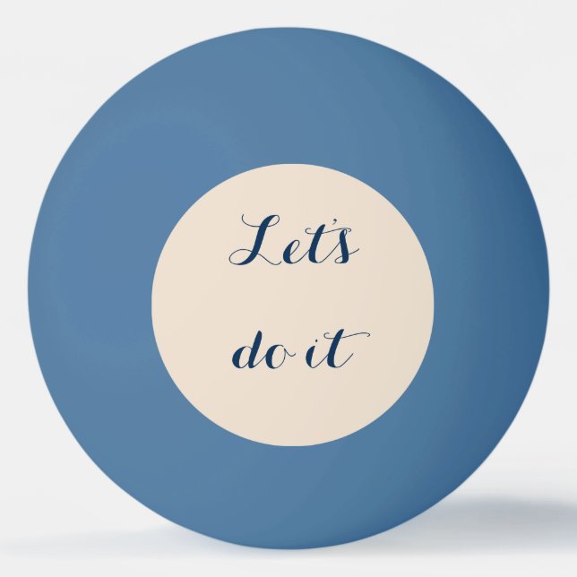 Bolinha De Ping Pong Lets fá-lo (Frente)