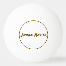 Bolinha De Ping Pong Lettering Design Jungle Master