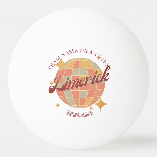 Bolinha De Ping Pong Limerick City Ireland - mesa (Frente)