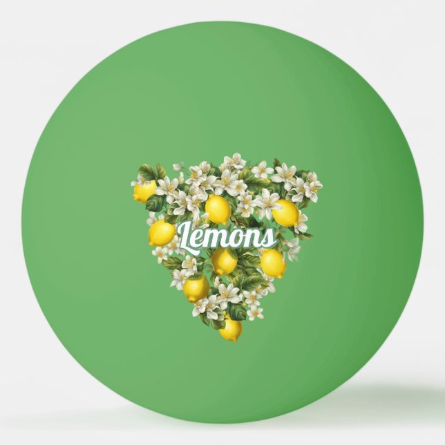 Bolinha De Ping Pong Limões (Frente)