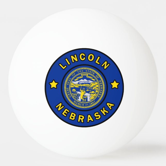 Bolinha De Ping Pong Lincoln Nebraska (Frente)